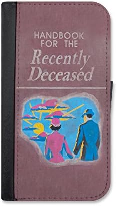 Beetlejuice inspired handbook for the recently departed iPhone 7 Plus leather wallet case by Little Brick Press