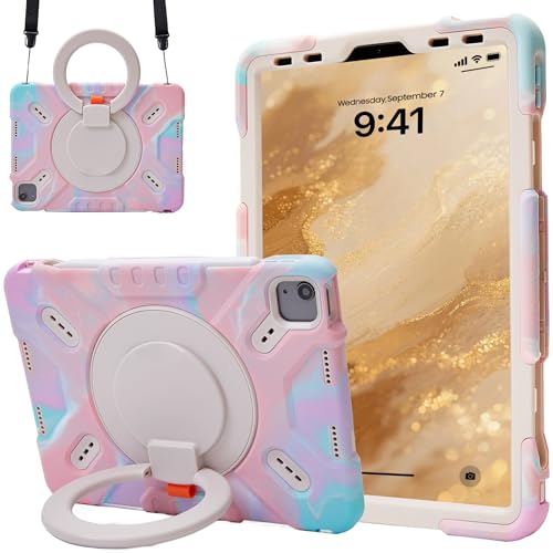 Pepkoo Shockproof Case for iPad Air 10.9 2022/2020 with Kickstand