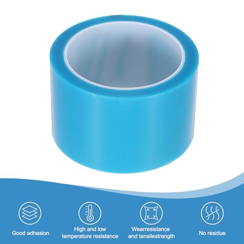 Image of PATIKIL 60mm x 50m Refrigerator Tape PET Fridge Non-Residual Adhesive Tape for Fixing Drawer Refrigerator Air Conditioner Printer Sky Blue