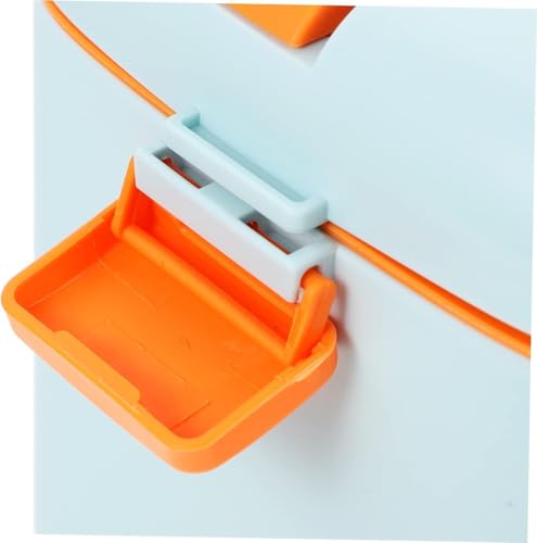 Image of Sakar Plastic Medical Storage Organizer with Handle, Double Layer First Aid Medicine Box with Multiple Compartments, Portable Utility Case for Home, Office, Travel, Car & Family Use