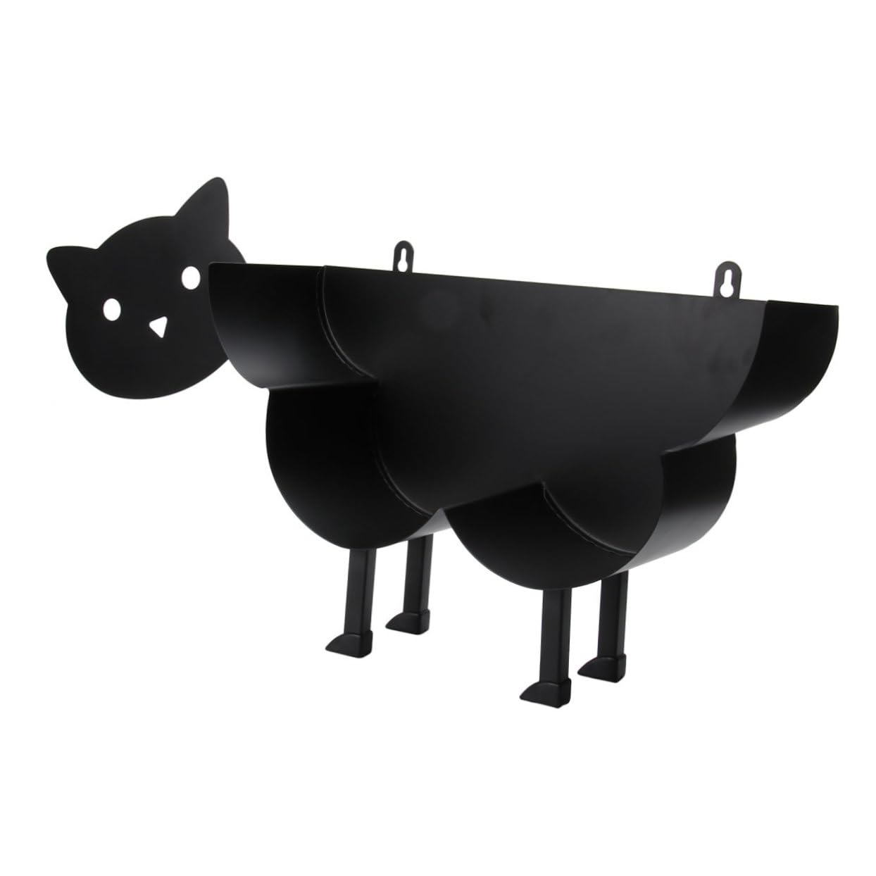 Operitacx Soporte Vertical para Papel con Base Estable Estante Organizador Multifuncional para Baño y Cocina Diseño Creativo de Gato para Encimeras