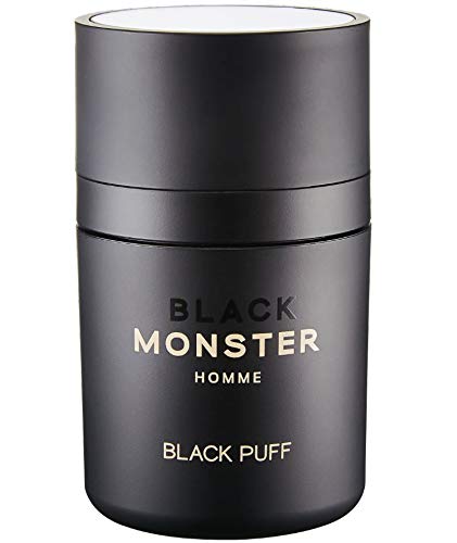 BLACK MONSTER Hair Powder, Black - Root Cover Up Hair Fibers, Filler, Loss Concealer for Thinning Hair and Bald Spots