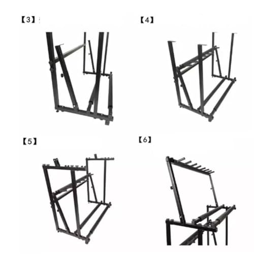 Support de rangement réglable en hauteur pour éviter les chutes de guitare