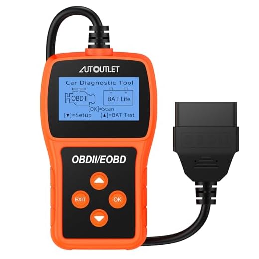 AUTOUTLET OBD2 Diagnosegerät, Auto OBD2 Scanner Codeleser OBD2 EOBD Motor Fehlercodeleser Scanner mit DTC-Definition, 10 Sprachen, Spannungserkennung und -überwachung, KFZ-Fehlercode-Lesegerät