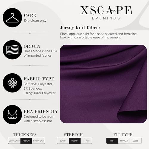 Image of Xscape Women's Long Off-the-Shoulder Sweetheart Neckline Formal Evening Gown with Ruching and Draped Ruffle Detail