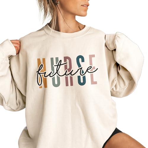 Future Nurse Multicolor Sweatshirt - Gift For New Nurse To Be - Student Nurse Graduation Gifts - Unisex Long Sleeve Crewneck Sweater2