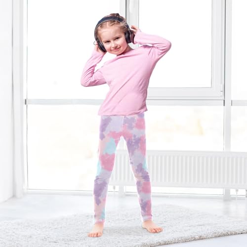 Tie Dye Girls Leggings,Workout Leggings for Girls Toddler Athletic Leggings Size for 3-10T4