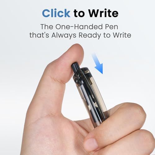 Image of Sooez 60 Pack Bulk Pens Ballpoint, Smooth Writing Pens with Soft Grip | Retractable Blue Ink Pens, Medium Point 1.0mm Pen for Journaling, Ballpoint Pen Office Supplies