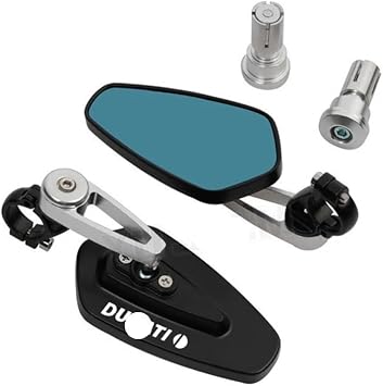 Motorcycle Mirrors FOR Du&cati Monster 696 796 795 821 1100 797 400 1199 1299 820,939,950 Motorcycle Handle Rearview MirrorBLACK