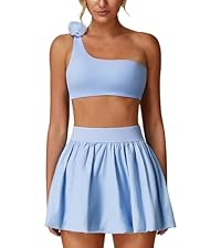 FAIWAD Womens Summer 2 Piece Outfits Short Sleeve Tops With Built In Bra And Elastic Waist Shorts B0ee80c1 C6a8 41df 9add 845c092e401c.9b2ad09af83e4abf1f2cddf2be9ab8ec - View #10