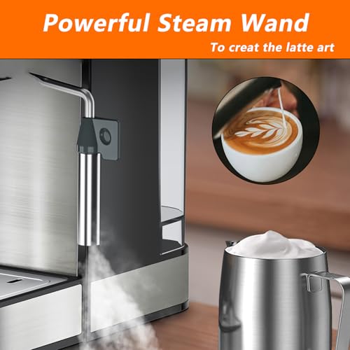 PlumChef-Espresso-Machine-20-Bar-Professional-Compact-Homehold-Coffee-Espresso-Maker-with-Milk-Frother-Steam-Wand-54oz-Water-Tank-Low-Noise-and-Fast-Coffee-Machine-for-Latte-Cappuccino