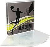 UniKeep Basketball Themed Trading Card Binder for Collectors - Comes Complete with Acid Free Plastic Pages to Hold Up to 180 Cards. Additional Pages Can Be Added