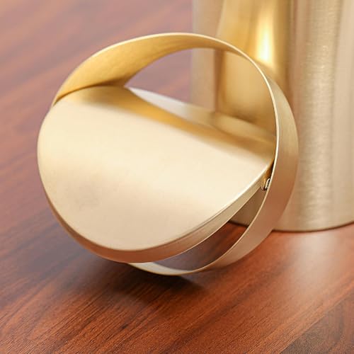 Bote de basura de acero inoxidable elegante y pequeño cubo de mesa duradero 5