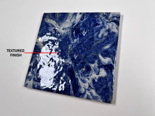 Monet Cloudy Blue Hand Painted Look Square 5.75 Inch Glossy Glazed Porcelain Floor And Wall Tile For Swimming Pools, Kitchen Backsplash, Bathroom Walls, Accent Walls (1 Piece) #TOP2