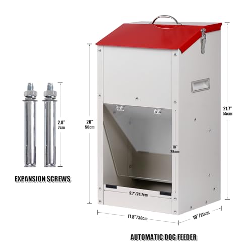 Khearpsl LARGE Breed Dog Food Dispenser For Large Dogs, 25Lbs Outdoor Pets Feeder Gravity Food Feeder thumb #2