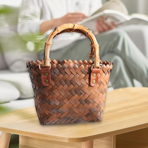 Sac à main paillé anti-sable et imperméable avec poignée robuste