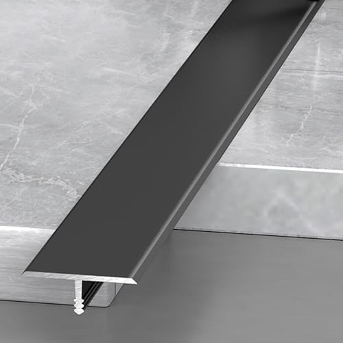 T-Shaped Metal Floor Divider Strip, 1.6" Wide x 60" Long, Easy Cut & Install, Ideal for Door Thresholds & Flooring Gaps, Durable Seam Joining Solution