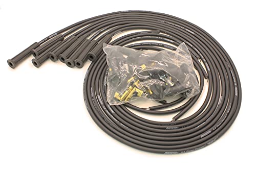 PerTronix 808280 Flame-Thrower Black 8mm Universal 180 Degree Spark Plug Wire for 8 Cylinder