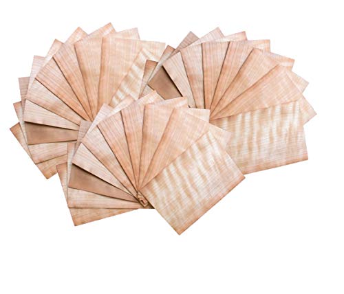 Masterpiece BBQ Grill Paper Wood Wraps Premium Quality Alder Wood Burner Veneer Set of 30 Dimensions 190 x 170 mm