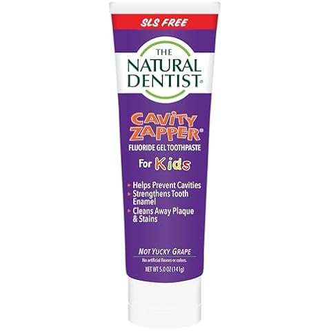 Natural Dentist Tpaste,Kids Cab Zap,Grape, 5oz, 5pk Cover