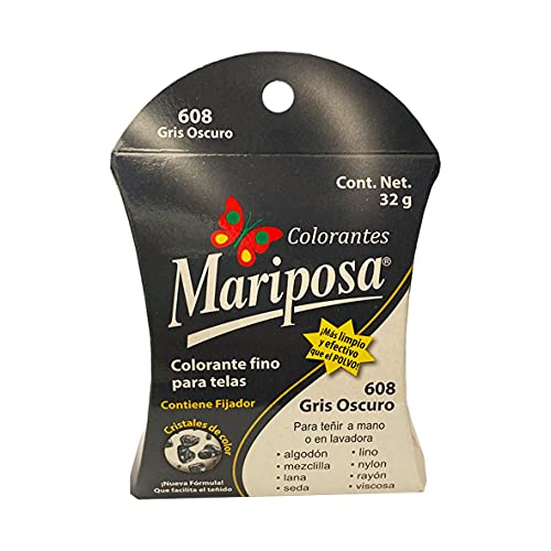 Catálogo para Comprar On-line Colorantes Mariposa O Caballito . 47 MARIPOSA Colorante Mariposa Cristales 32 grs 608 Gris Oscuro