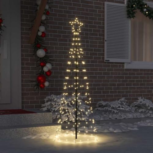 Arbre de Noël LED blanc chaud de 250cm, structure en fer robuste pour décoration intérieure. - 3