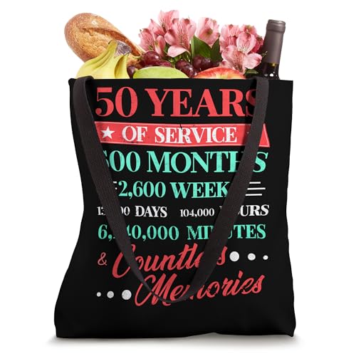 Bolsa tote para premio de jubilación o voluntariado por 50 años de servicio miniatura 4