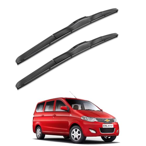 Image of Oshotto Frameless (O.E.M Type) Wiper Blades Compatible with Chevrolet Enjoy (22 inch / 16 inch)