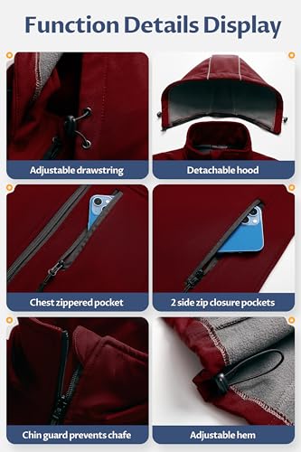 Creatmo Us Women'S Waistcoat Great Vest For Outdoor Recreation Vests Women Sleeveless Summer Stretchy Windproof Jacket Golfing Cycling Running Burgundy 3Xl thumb #5
