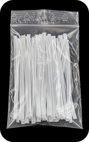 QUARKZMAN 800 Stück Twistbinder 10cm - Wiederverwendbare Kabelbinder Metall Schwarz