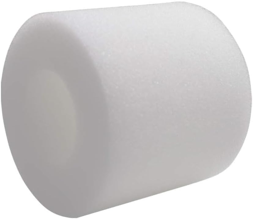 Close-up view of a single foam filter.