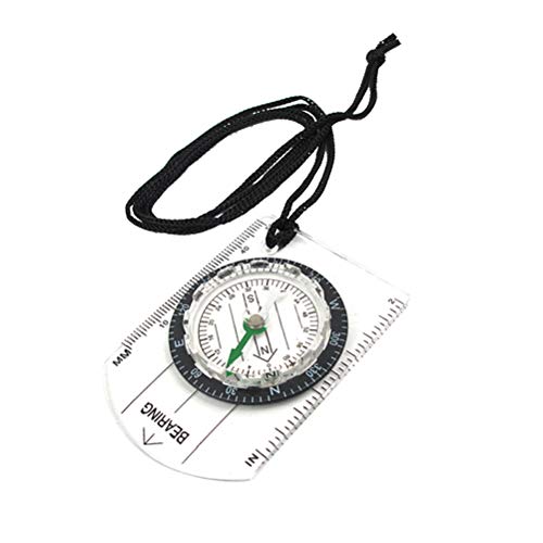 LIOOBO 6 unids Brújula Multifuncional Brújula de Campo Profesional para Lectura de Mapas Brújula de Orientación para Senderismo Camping Motoring Canotaje