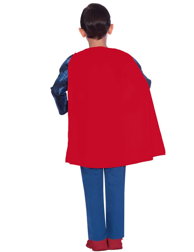 (PKT) (9906070) Classic Child Kids Warner Bros Superman Fancy Dress Costume (6-8 anni)