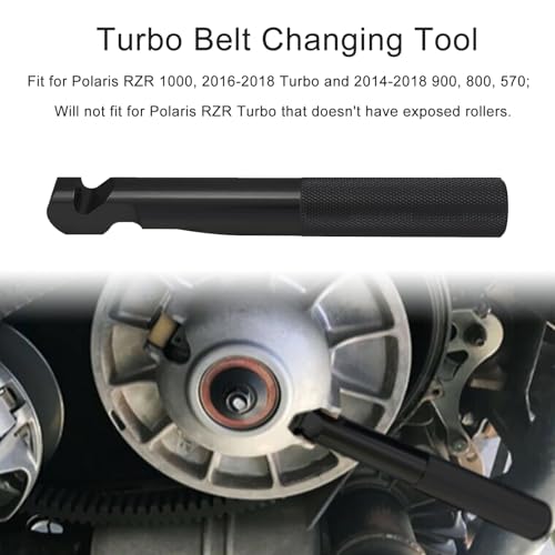 Image of Windance Belt Changing Removal Tools Kit Fit for Polaris RZR 1000 XP XP4 900 S,5mm-13mm Reversible Sockets Flexible Clutch Cover SeparateTool Stainless Steel Belt Replacement Tool (Black) | Belt tool clutch spreader. Flexible shaft reversible socket.CNC machined.5-13mm socket. Fit for RZR-S /RZR-4 570-1000 models