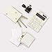 Kate Spade New York Standard Function Desktop Calculator, Acrylic Solar Powered Calculator, Gold Dot