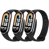Cinturini Silicone Per Xiaomi Mi Band 8/9 - 3 Pezzi Nero | Sportivo E Traspirante - Foto 4