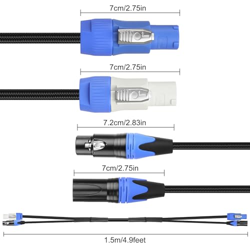 Câble PowerCon XLR combo pour intégration propre de scène et DJ