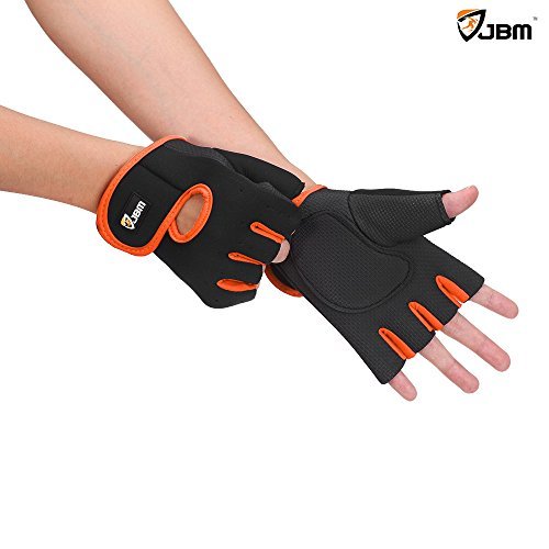 JBM Cycling Gloves Mountain Bike Gloves Fingerless Hand Protector Safe Breathable Lightweight Comfortable Durable Cool for Road Biking Motor Racing Cycling BMX Bicycle Riding Climbing Inline