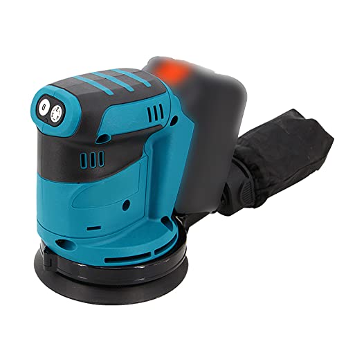 125mm Grg Hine,125mm Brush Motor Cordless Orbital Sander Wood Grinder Electric Car Polisher Multifunctional Wood Metal Waxing Polishing Grg Sanding Hine 3 Speed for Makita 18V Battery