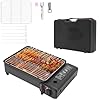 ACROSSPART Tragbarer Camping Gasgrill, Gasgrill Klein mit Grillnetz und Koffer, Tischgrill Gas mit Überdruckschutzvorrichtung und Piezo-Zündvorrichtung für Camping, Reisen, Trekking