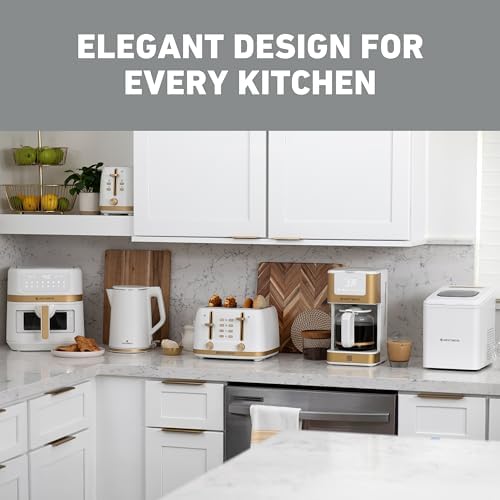 West Bend Timeless 12-Cup Programmable Coffee Maker with Brew Strength Selector for Hot and Iced Coffee, Includes 1-4 Cup Brew Option and Permanent Filter — view 6