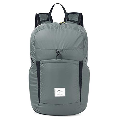 Naturehike 22L Rainproof Lightweight Packable Backpack Bicycle Travel Airplane (22L Grey)