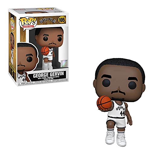 Funko Pop! NBA: Legends - George Gervin - (Spurs Home) Vinyl - Figura de Vinilo Coleccionable - Idea de Regalo- Mercancia Oficial - Juguetes para Niños y Adultos - Sports Fans