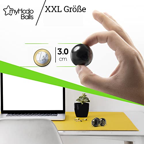 myHodo Magnetkugeln Mega Set (30mm, 6 Stück) – XXL Magnetische Bälle für Kreativität & Stressabbau, Hochwertiges Büro-Gadget für Entspannung, Anti-Stress Magnet Kugeln für Erwachsene