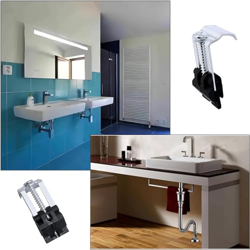 Young Wolf 20 Stück Unterbau-Spüle-Clips für Küche, Badezimmer, Dusche, Waschbecken, Installation, Reparatur, Hardware-Clips, Befestigungsstütze, YW00317O