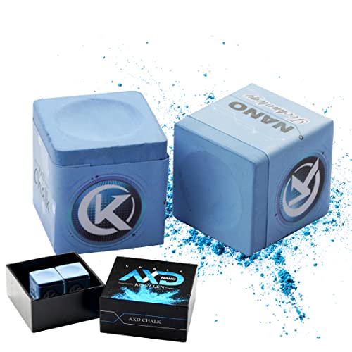 KONLLEN Pool Cue Chalk Nano Technology Billiard Chalk for Professional Tournament Dedicated Pool Chalks (Outstanding Performance, Reduce Miscue, Durable)