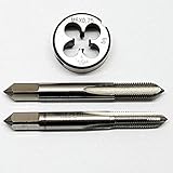 HSS M6 x 0,75 Schneideisen + 2 tlg. Handgewindebohrer Feingewinde Gewindebohrer Set