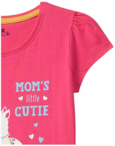 Image of Max Girls Graphic Print Round Neck T-Shirt