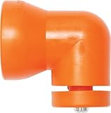 Loc-Line Coolant Hose Component, Acetal Copolymer, Shield Mounting Elbow with Washer and Screw, 3/4