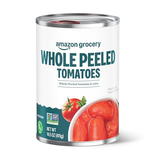 Amazon Fresh, Whole Peeled Tomatoes, 14.5 Oz (Previously Happy Belly, Packaging May Vary)